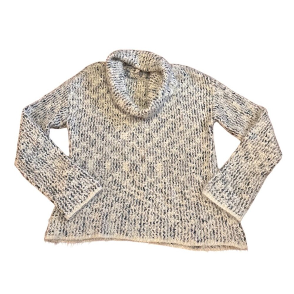 Tribal Jeans Womens Lg Cowl Neck Sweater - Textured Knit Long Sleeve Pullover
